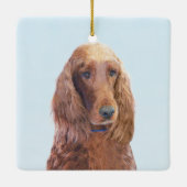 Ierse vereffeningskunst - Cute Original Dog Art Keramisch Ornament (Achterkant)