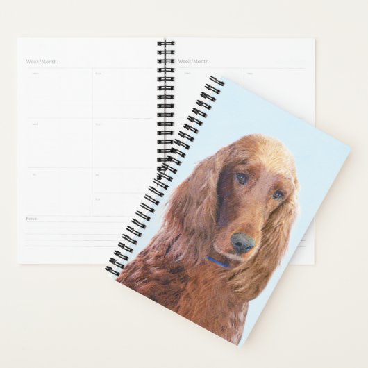Ierse vereffeningskunst - Cute Original Dog Art Planner (Display)