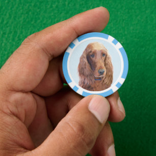 Ierse vereffeningskunst - Cute Original Dog Art Poker Chips