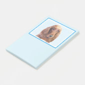 Ierse vereffeningskunst - Cute Original Dog Art Post-it® Notes (Schuin)