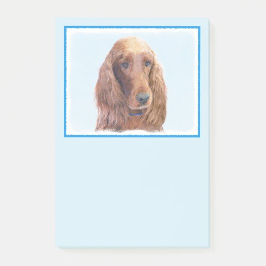 Ierse vereffeningskunst - Cute Original Dog Art Post-it® Notes (Voorkant)