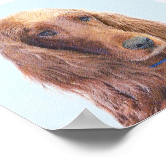 Ierse vereffeningskunst - Cute Original Dog Art Poster (Hoek)