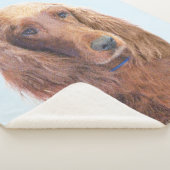 Ierse vereffeningskunst - Cute Original Dog Art Sherpa Deken (3/4)