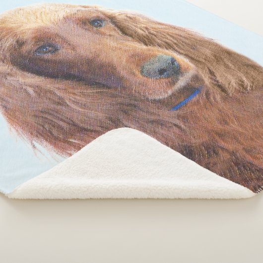 Ierse vereffeningskunst - Cute Original Dog Art Sherpa Deken (3/4)