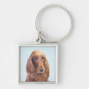 Ierse vereffeningskunst - Cute Original Dog Art Sleutelhanger