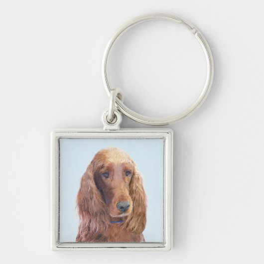 Ierse vereffeningskunst - Cute Original Dog Art Sleutelhanger (Voorkant)