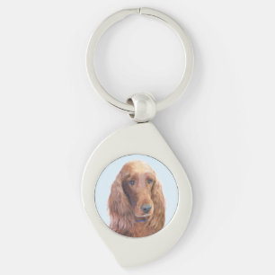 Ierse vereffeningskunst - Cute Original Dog Art Sleutelhanger