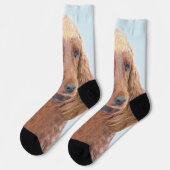 Ierse vereffeningskunst - Cute Original Dog Art Sokken (Links)