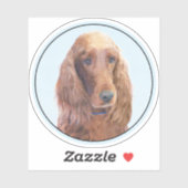 Ierse vereffeningskunst - Cute Original Dog Art Sticker (Vel)