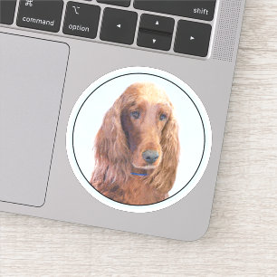Ierse vereffeningskunst - Cute Original Dog Art Sticker