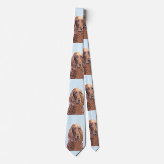 Ierse vereffeningskunst - Cute Original Dog Art Stropdas (Voorkant)