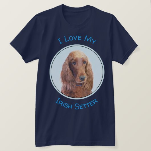 Ierse vereffeningskunst - Cute Original Dog Art T-shirt (Design voorkant)