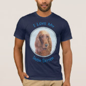Ierse vereffeningskunst - Cute Original Dog Art T-shirt (Voorkant)