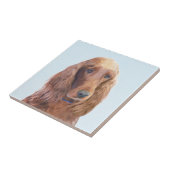 Ierse vereffeningskunst - Cute Original Dog Art Tegeltje (Zijkant)