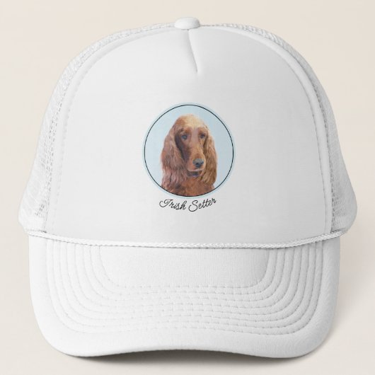 Ierse vereffeningskunst - Cute Original Dog Art Trucker Pet (Voorkant)