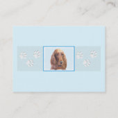 Ierse vereffeningskunst - Cute Original Dog Art Visitekaartje (Achterkant)