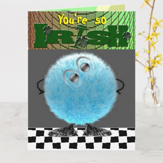 Ierse verjaardag kaart (Gele Bloem)