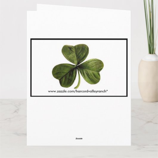 Ierse verjaardag kaart (Achterkant)