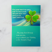 Ierse verjaardag Sint-Patrick's Day Blessings Pray Kaart (Binnen)