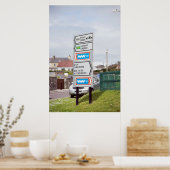 ierse verkeersborden in kerry poster (Keuken)