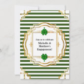 Ierse verloving feestviering feest shamrock klaver kaart (Voorkant)