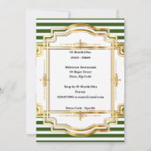 Ierse verloving feestviering feest shamrock klaver kaart (Achterkant)