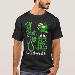 Ierse Verpleegster St Patricks Dag Liefde Neuro Ve T-shirt