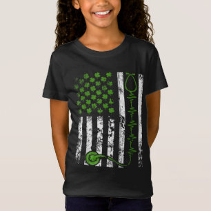 Ierse verpleegster St Patrick's Day Nurse Irish Am T-shirt