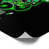 Ierse verpleegster stethoscoop Scrub Saint St. Pat Poster (Hoek)