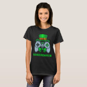 Ierse Videogame Controller St. Patrick's Day Gamer T-shirt (Voorkant volledig)