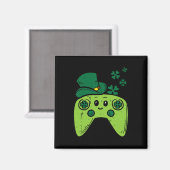 Ierse videogamecontroller St. Patrick's Day-gamer Magneet (Voorkant / Achterkant)