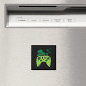 Ierse videogamecontroller St. Patrick's Day-gamer Magneet (Insitu (Vaatwasser))