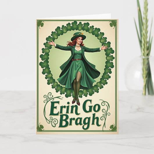 Ierse viering Emerald Card Kaart (Voorkant)