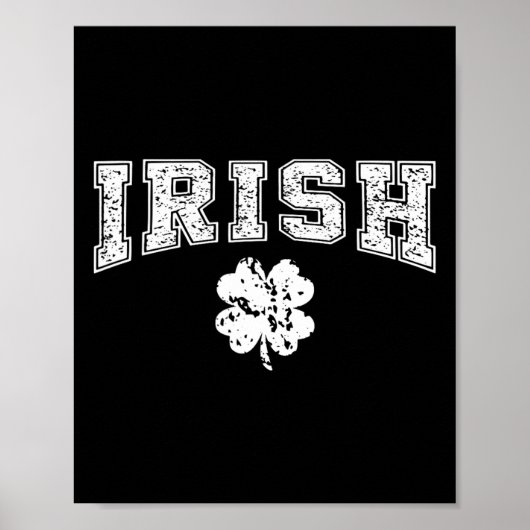 Ierse vintage St. Patrick's Day Poster (Voorkant)