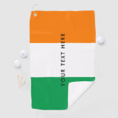 Ierse vlag, aangepast golfcadeau voor Ierland Golfhanddoek (Insitu)