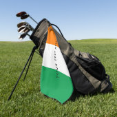 Ierse vlag, aangepast golfcadeau voor Ierland Golfhanddoek (Groen)