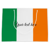 Ierse vlag aangepaste cadeautassen voor Birthday e Large Cadeautasje (Voorkant)