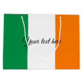 Ierse vlag aangepaste cadeautassen voor Birthday e Large Cadeautasje (Achterkant)
