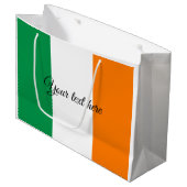 Ierse vlag aangepaste cadeautassen voor Birthday e Large Cadeautasje (Voorkant Gekanteld)