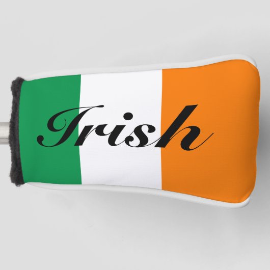 Ierse vlag aangepaste golfkopsokken golfheadcover (Voorkant)