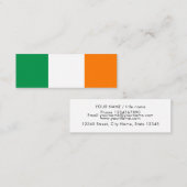 Ierse vlag aangepaste mini-visitekaartje mini visitekaartje (Voorkant / Achterkant)