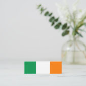 Ierse vlag aangepaste mini-visitekaartje mini visitekaartje (Staand voorkant)