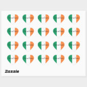 Ierse vlag Aanpasbare naam stenct Hart Sticker (Vel)