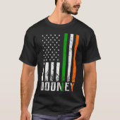 Ierse vlag Amerikaanse vlag Ierland vlag T-shirt (Voorkant)