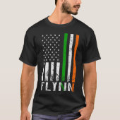 Ierse vlag - Amerikaanse vlag - Ierland vlag T-shirt (Voorkant)