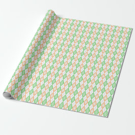 Ierse vlag Argyle-omslagpapier Cadeaupapier