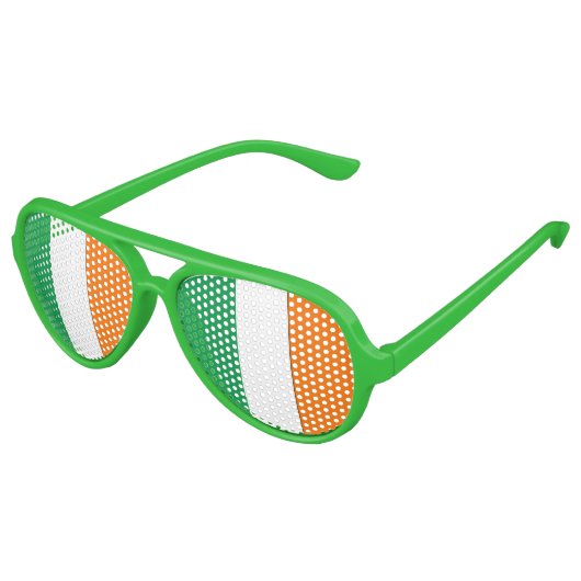Ierse vlag - Aviator Party Shades! Aviator Zonnebril (Gekanteld)