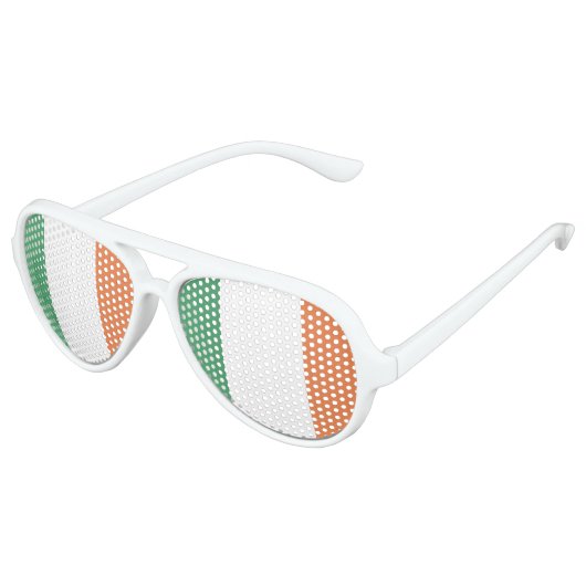 Ierse vlag aviator zonnebril (Gekanteld)