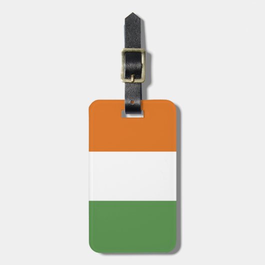 Ierse vlag bagagelabel (Voorkant verticaal)