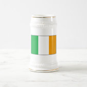 Ierse vlag Beer Stein met Shamrocks Bierpul (Center)
